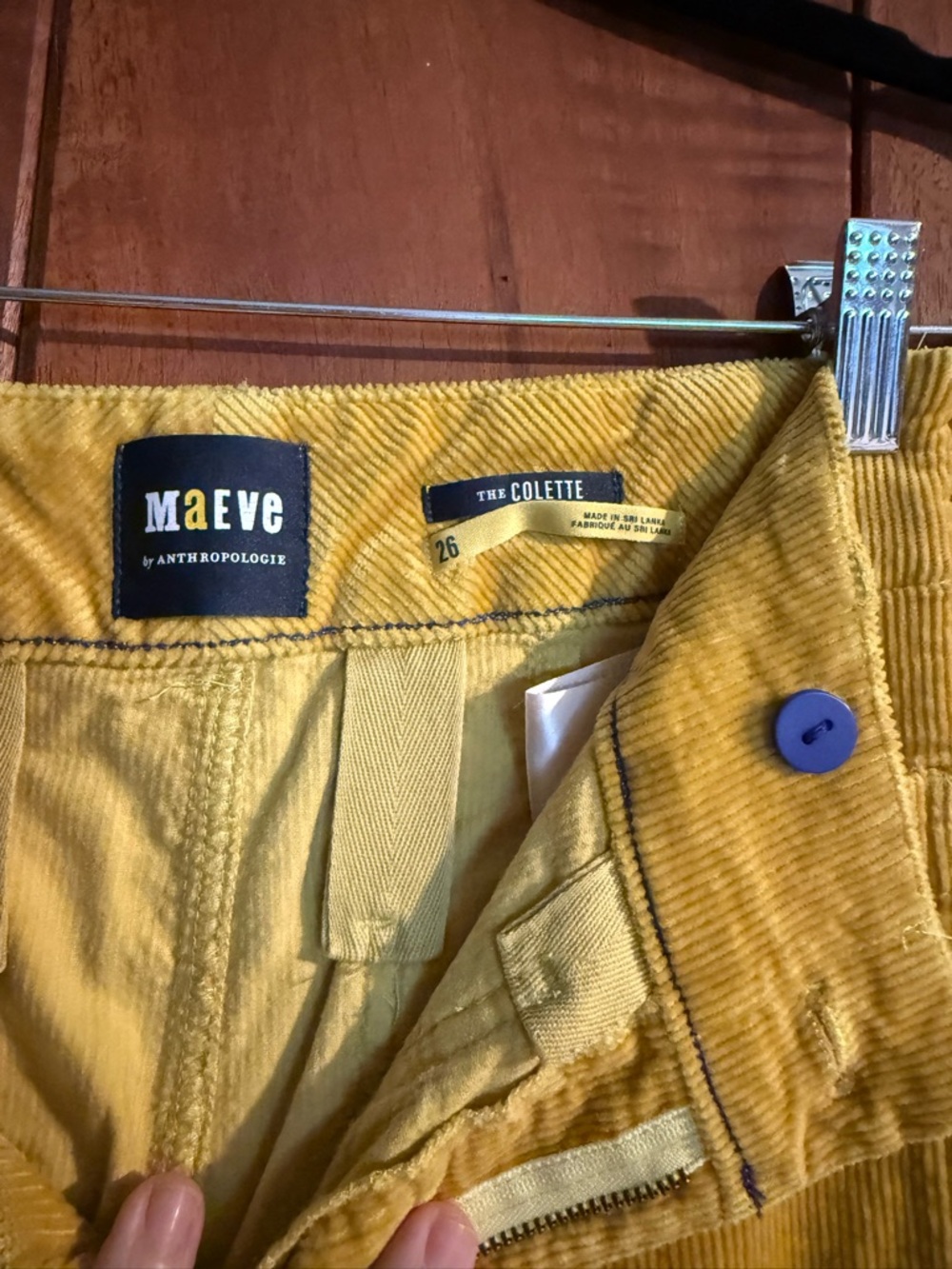 Anthropologie Maeve Colette Cropped Cord Pant - Picture 3 of 6